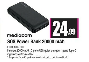 Wellcome Power bank offerta