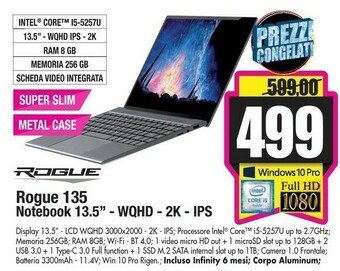 Wellcome Notebook offerta