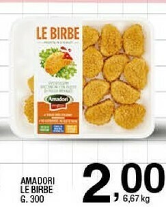 Le birbe bocconcini di pollo 300 g(ml)