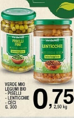 Sigma Verde mio legumi bio offerta