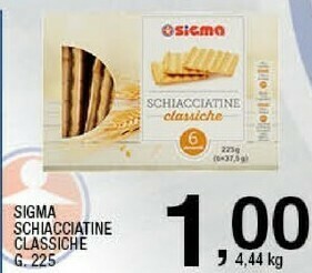 Sigma Sigma schiacciatine classiche offerta
