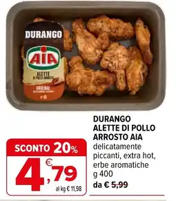 Iperal Durango alette di pollo arrosto aia offerta