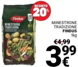 Supermercati Gulliver Minestrone tradizione FINDUS offerta