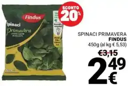 Supermercati Gulliver Spinaci primavera FINDUS offerta