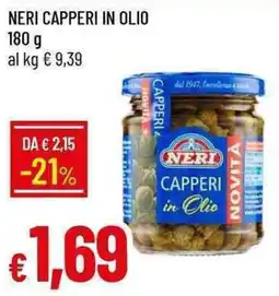 Galassia Neri capperi in olio offerta