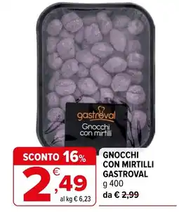 Iperal Gnocchi con mirtilli gastroval offerta