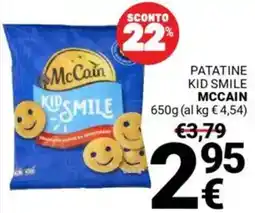 Supermercati Gulliver Patatine kid smile MCCAIN offerta