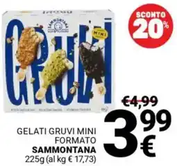 Supermercati Gulliver Gelati gruvi mini formato SAMMONTANA offerta