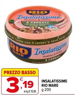 Iperal Insalatissime rio mare offerta