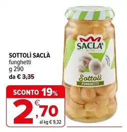 Iperal Sottolì saclà offerta