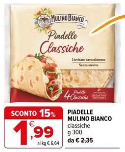 Iperal Piadelle mulino bianco offerta