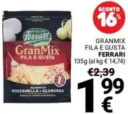 Supermercati Gulliver Granmix fila e gusta FERRARI offerta