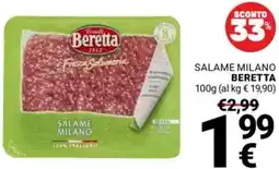 Supermercati Gulliver Salame milano BERETTA offerta