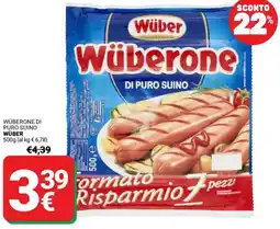 Supermercati Gulliver Wüberone di puro suino WÜBER offerta