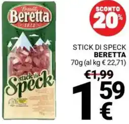 Supermercati Gulliver Stick di speck BERETTA offerta