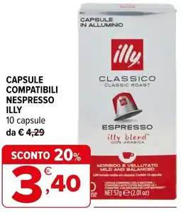 Iperal Capsule compatibili nespresso illy offerta
