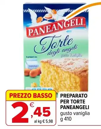 Preparato per torte paneangeli