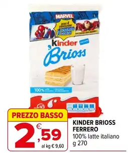 Iperal Kinder brioss ferrero offerta