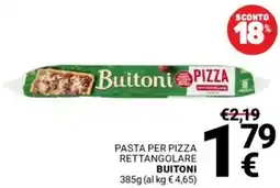 Supermercati Gulliver Pasta per pizza rettangolare BUITONI offerta