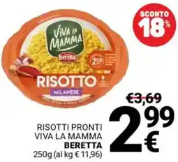 Supermercati Gulliver Risotti pronti viva la mamma BERETTA offerta