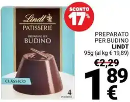 Supermercati Gulliver Preparato per budino LINDT offerta