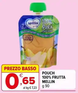 Iperal Pouch 100% frutta mellin offerta