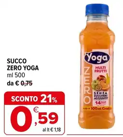 Iperal Succo zero yoga offerta