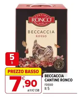 Iperal Beccaccia cantine ronco offerta