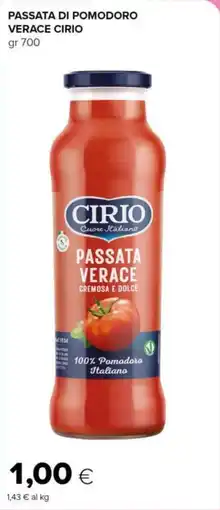 Tigre Passata di pomodoro verace CIRIO offerta
