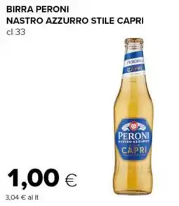 Tigre Birra peroni nastro azzurro stile capri offerta
