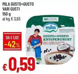 Galassia Mila gusto+gusto offerta