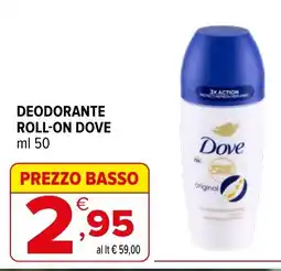 Iperal Deodorante roll-on dove offerta