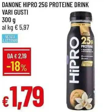 Galassia Danone hipro 25g proteine drink offerta