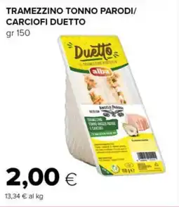 Tigre Tramezzino tonno parodi/ carciofi DUETTO offerta