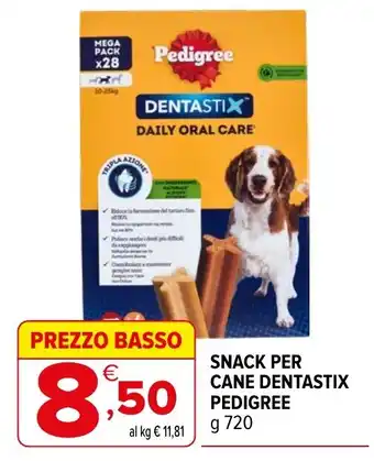 Iperal Snack per cane dentastix pedigree offerta