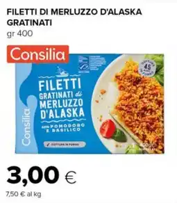 Tigre Filetti di merluzzo d'alaska gratinati Consilia offerta