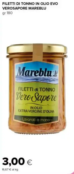 Filetti di tonno in olio evo verosapore MAREBLU