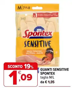 Iperal Guanti sensitive spontex offerta