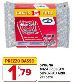 Iperal Spugna master clean silverpad arix offerta