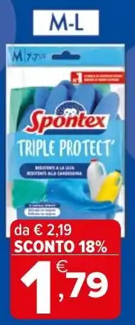 Iperal Spontex triple protect offerta