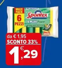 Iperal Spontex 6 multi power offerta
