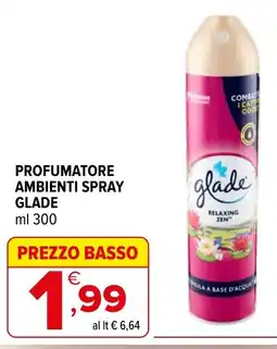 Iperal Profumatore ambienti spray glade offerta