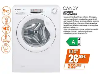 CANDY LAVATRICE EY294DWM51S