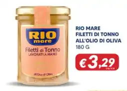 Supermercati Visotto Rio mare filetti di tonno all'olio di oliva offerta