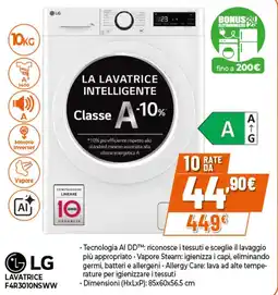 Ipercoop LG LAVATRICE F4R3010NSWW offerta