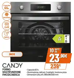 Ipercoop CANDY FORNO MULTIFUNZIONE FMCIDCX605CA offerta