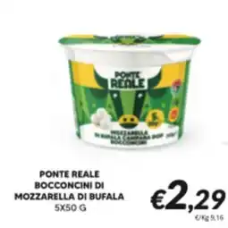 Supermercati Visotto Ponte reale bocconcini di mozzarella di bufala offerta