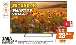 Ipercoop SABA TV LED 55" UHD 4K SA55KM10VDA offerta