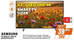 Ipercoop SAMSUNG TV QLED 43" UHD 4K QE43Q7FAAUXZT offerta