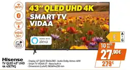 Ipercoop Hisense TV QLED 43" UHD 4k 43E79Q offerta